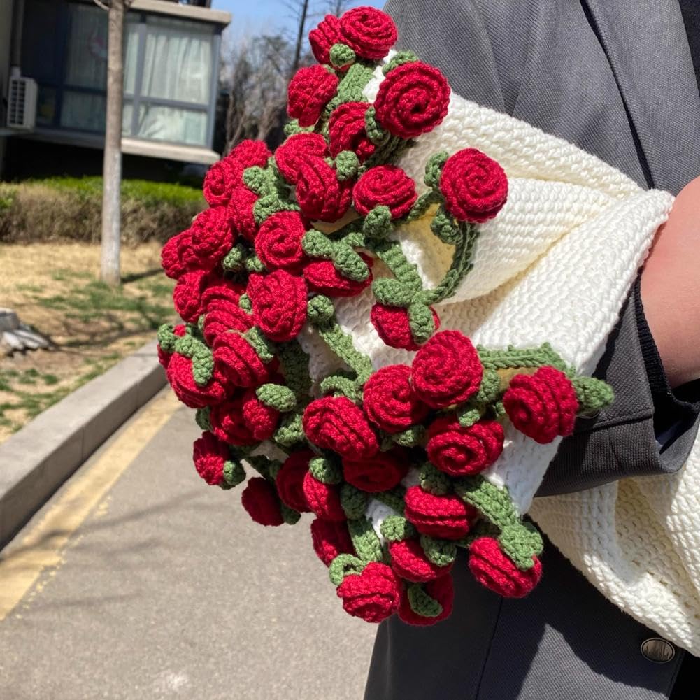 Rose Bouquet Crochet Blanket – DIY Kit