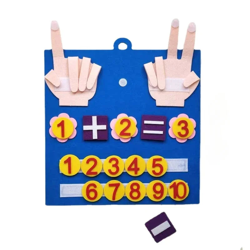 Montessori Felt Finger Numbers – Early Math Learning Toy