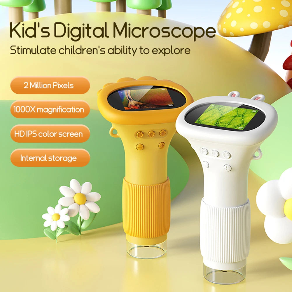 Handheld Digital Microscope with 1000X Zoom & IPS Display