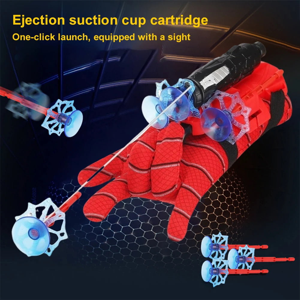 Spider Web Launcher Glove Set – Kids Cosplay Toy