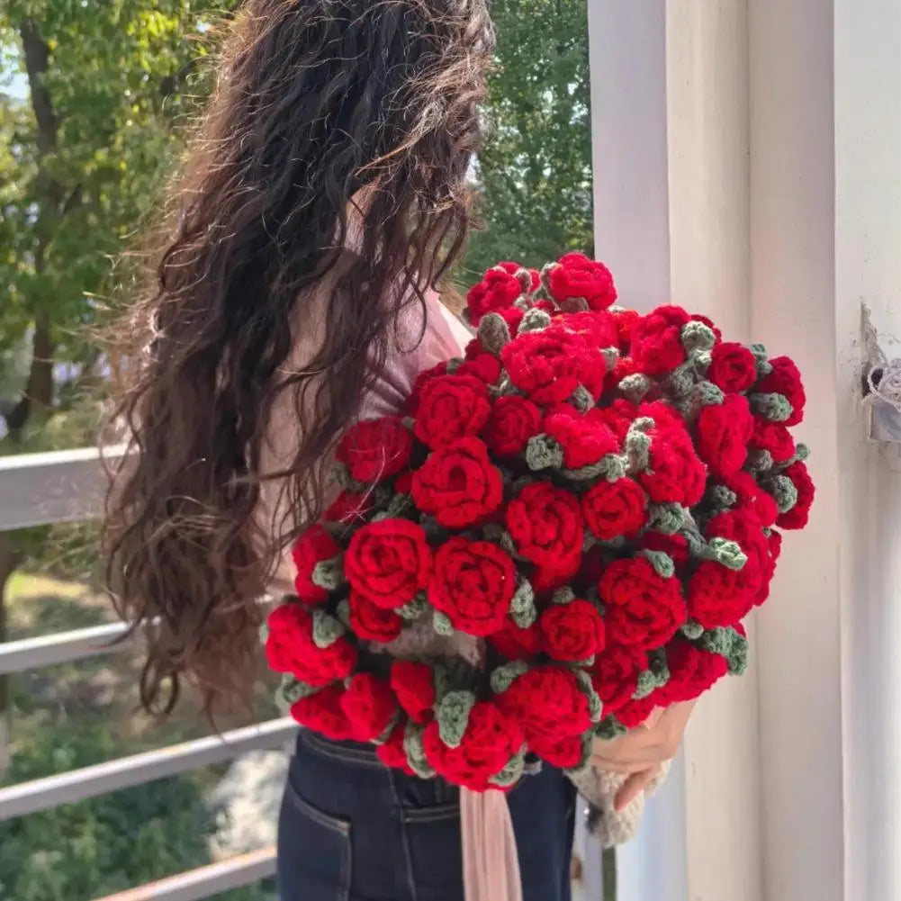 Rose Bouquet Crochet Blanket – DIY Kit