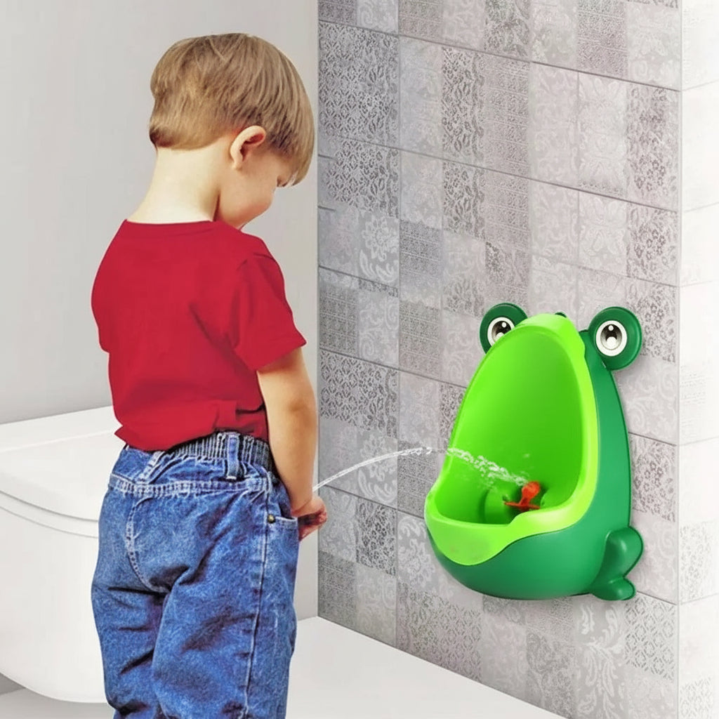 Kids’ Frog Urinal – Potty Training Wall-Hung