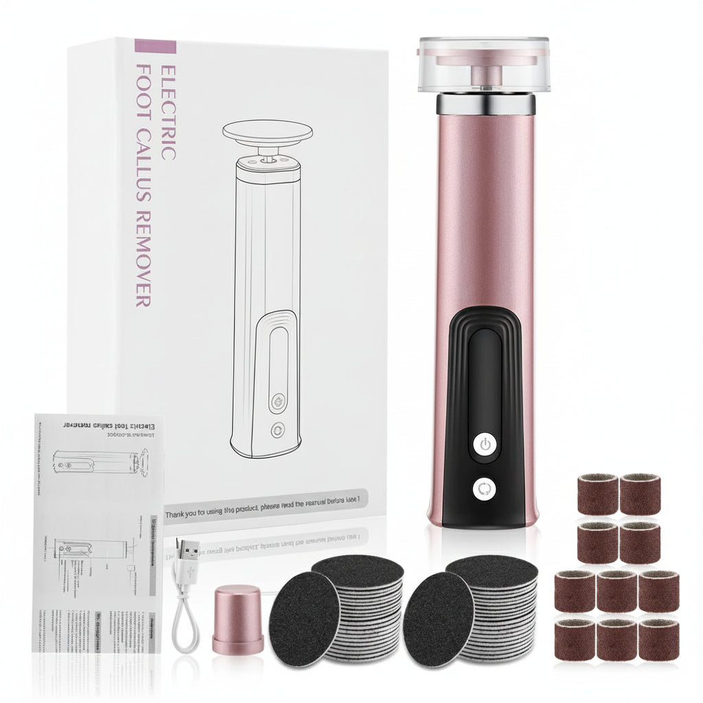 Beauty™ Electric Foot File – High-Power Callus Remover for Smooth Heels, Cracked Skin Treatment & Full Pedicure Care Se