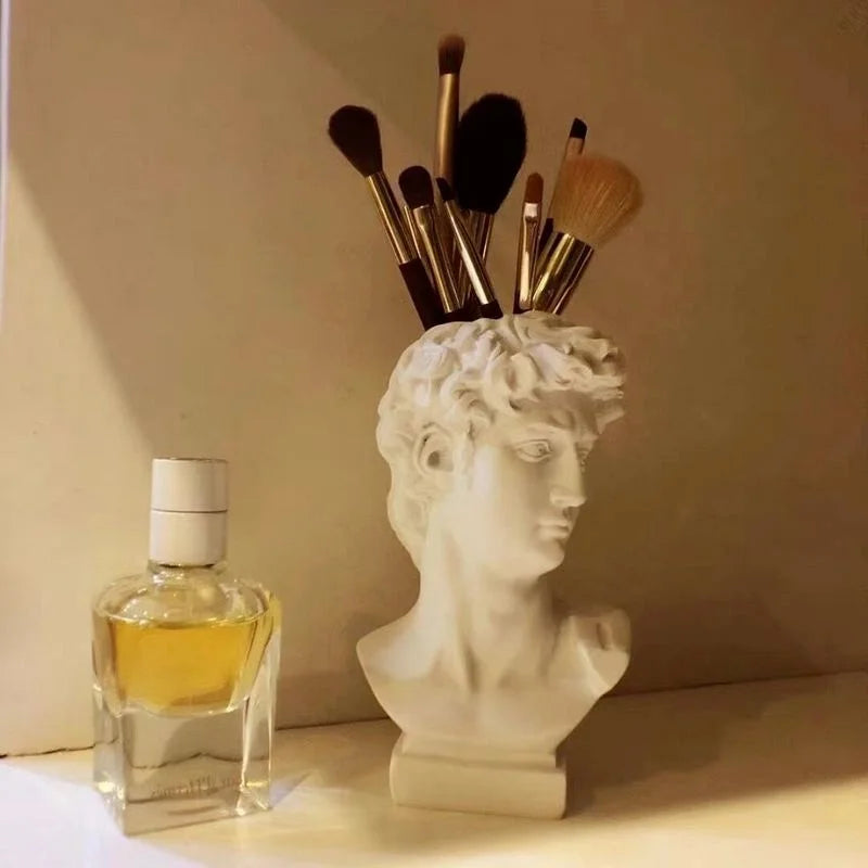 Nordic David Vase – Resin Statue Flower Pot & Decorative Holder