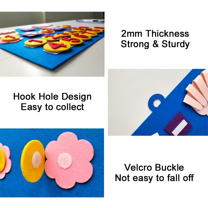 Montessori Felt Finger Numbers – Early Math Learning Toy