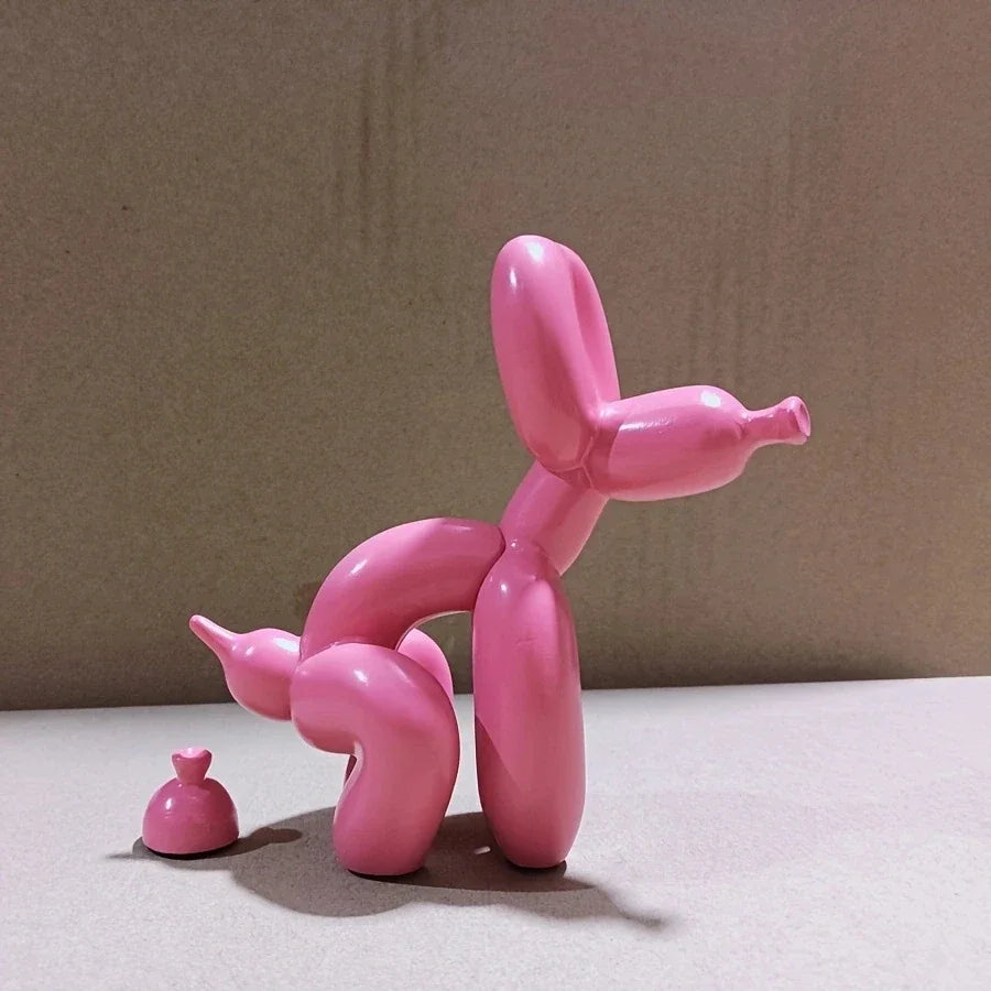 BalloonDog Resin Sculpture – Fun Modern Cartoon Decor
