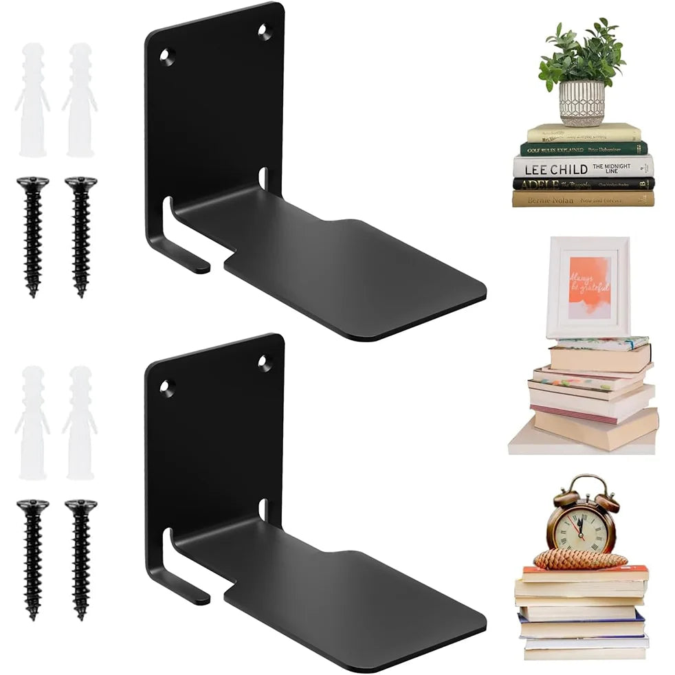 Iron Floating Bookshelves – Minimalist Set