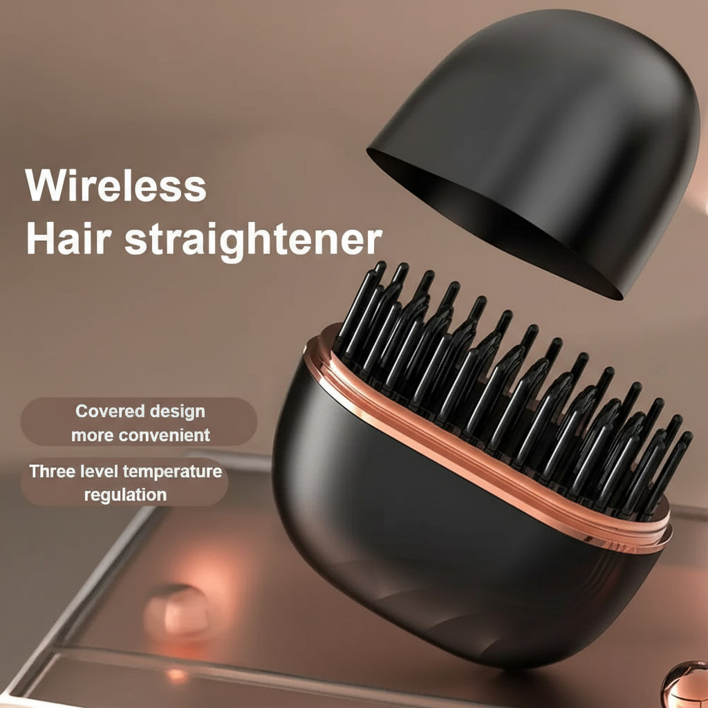 🔥 Black Friday Deal! Mini Wireless Hair Straightener – Smooth, Frizz-Free Hair Anywhere 💕