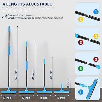 FurSweep Copper Bristle Dog Hair Removal Broom for Carpets & Rugs