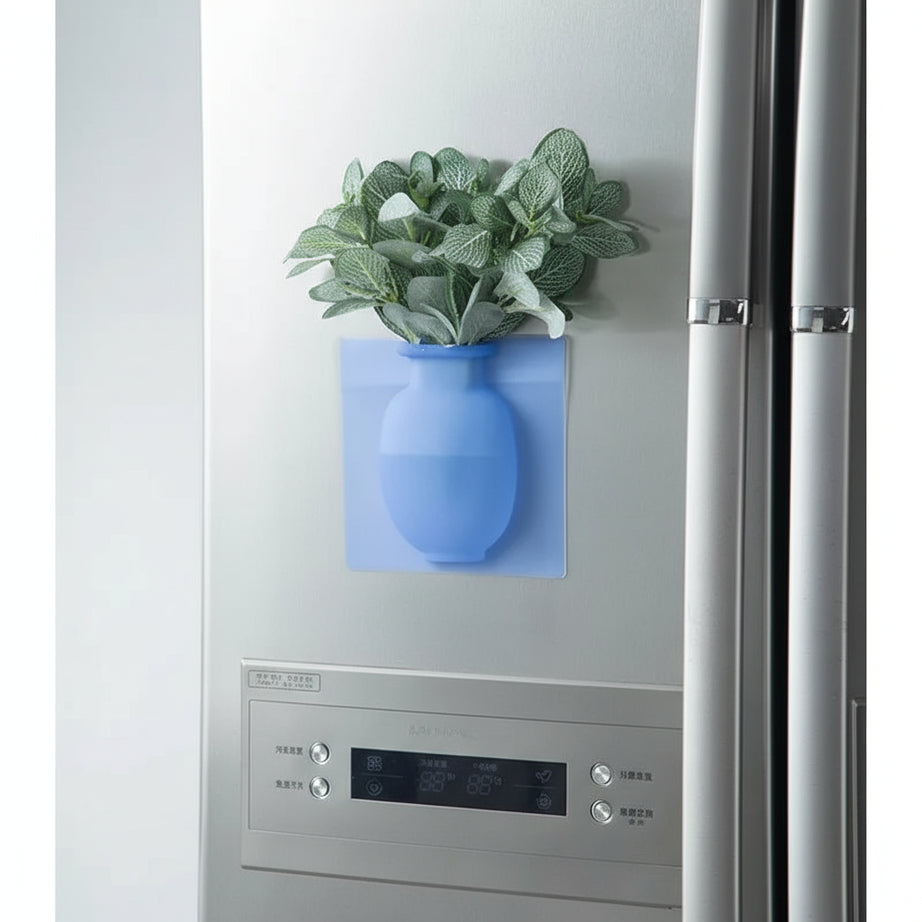 Silicone Flower Vase – Removable Wall & Fridge