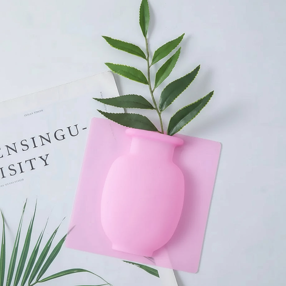 Silicone Flower Vase – Removable Wall & Fridge