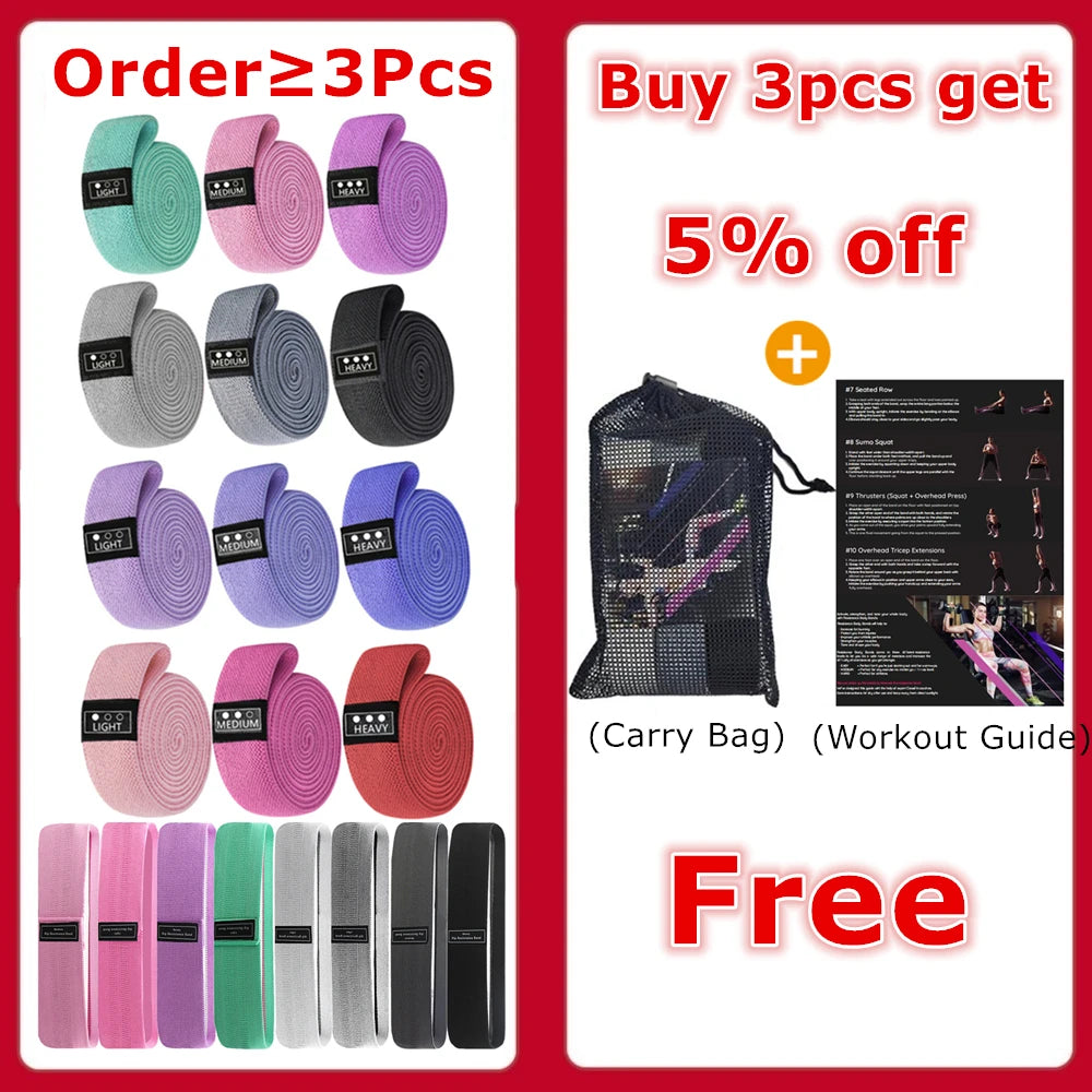 PowerLoop Resistance Band Set – 3 Levels Long home use Loops