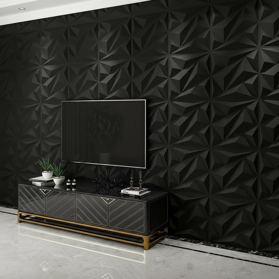 12Pcs Modern 3D Textured Wall Panels (30x30cm)