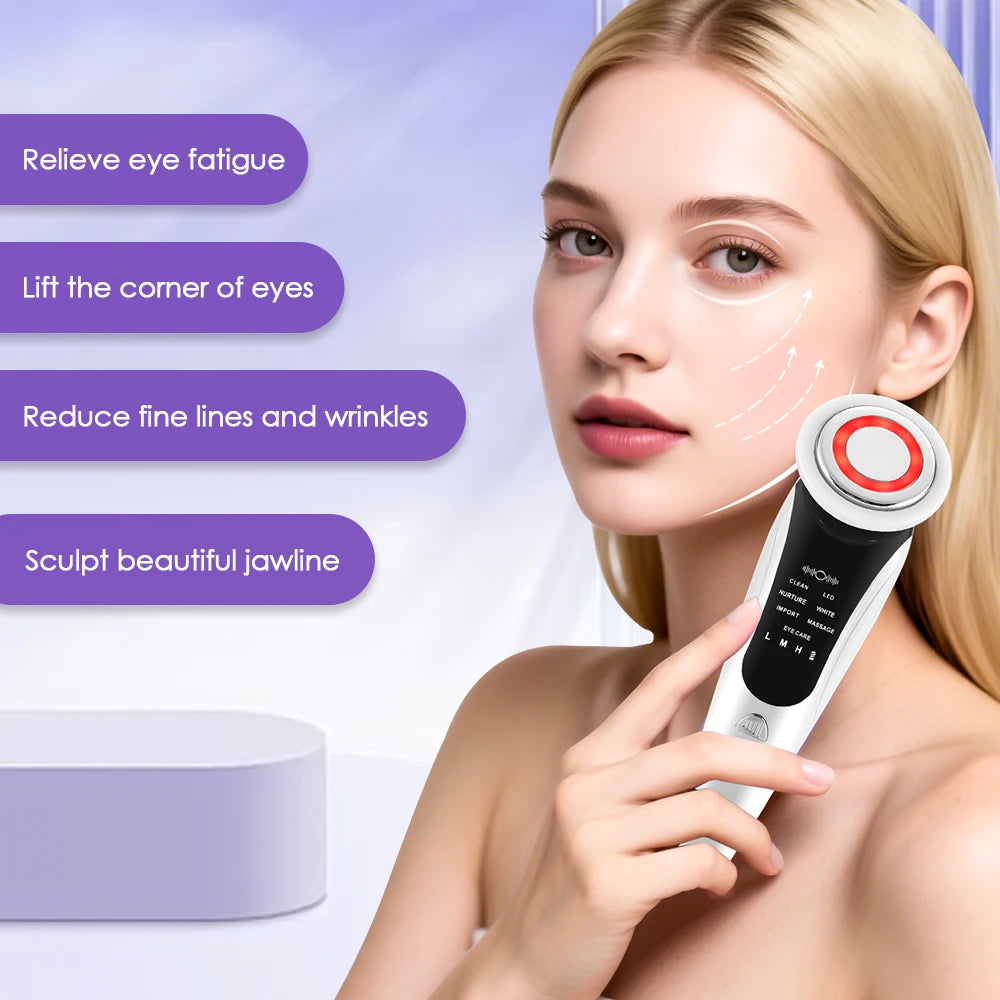 7-in-1 Face handheld device – Multi-Head Skincare Tool