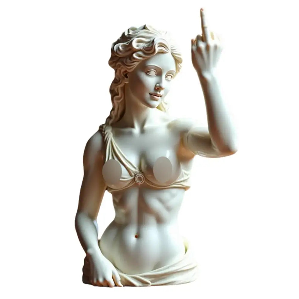 RebelGoddess Statue – Funny Resin Ornament with Unique Design