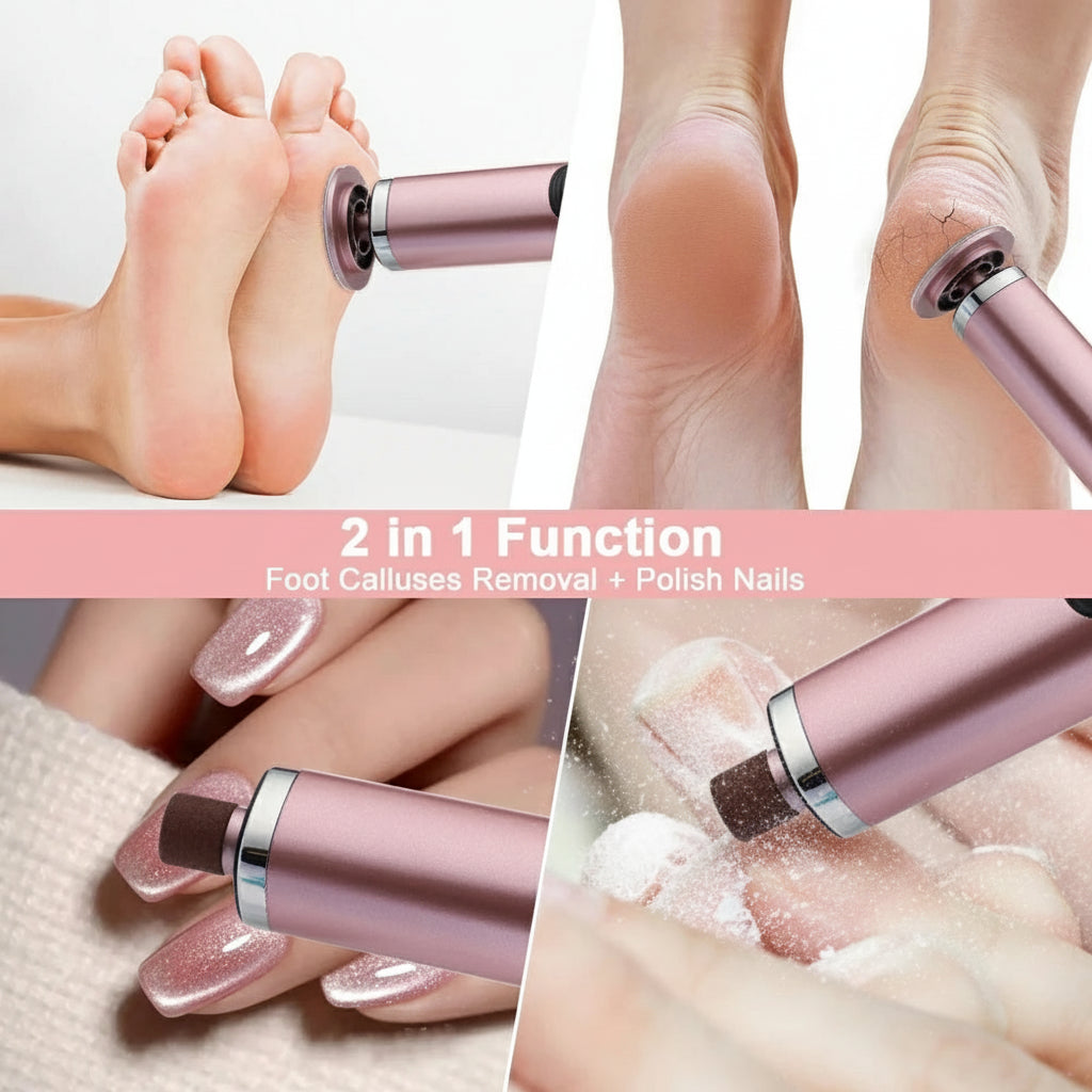 Beauty™ Electric Foot File – High-Power Callus Remover for Smooth Heels, Cracked Skin Treatment & Full Pedicure Care Se