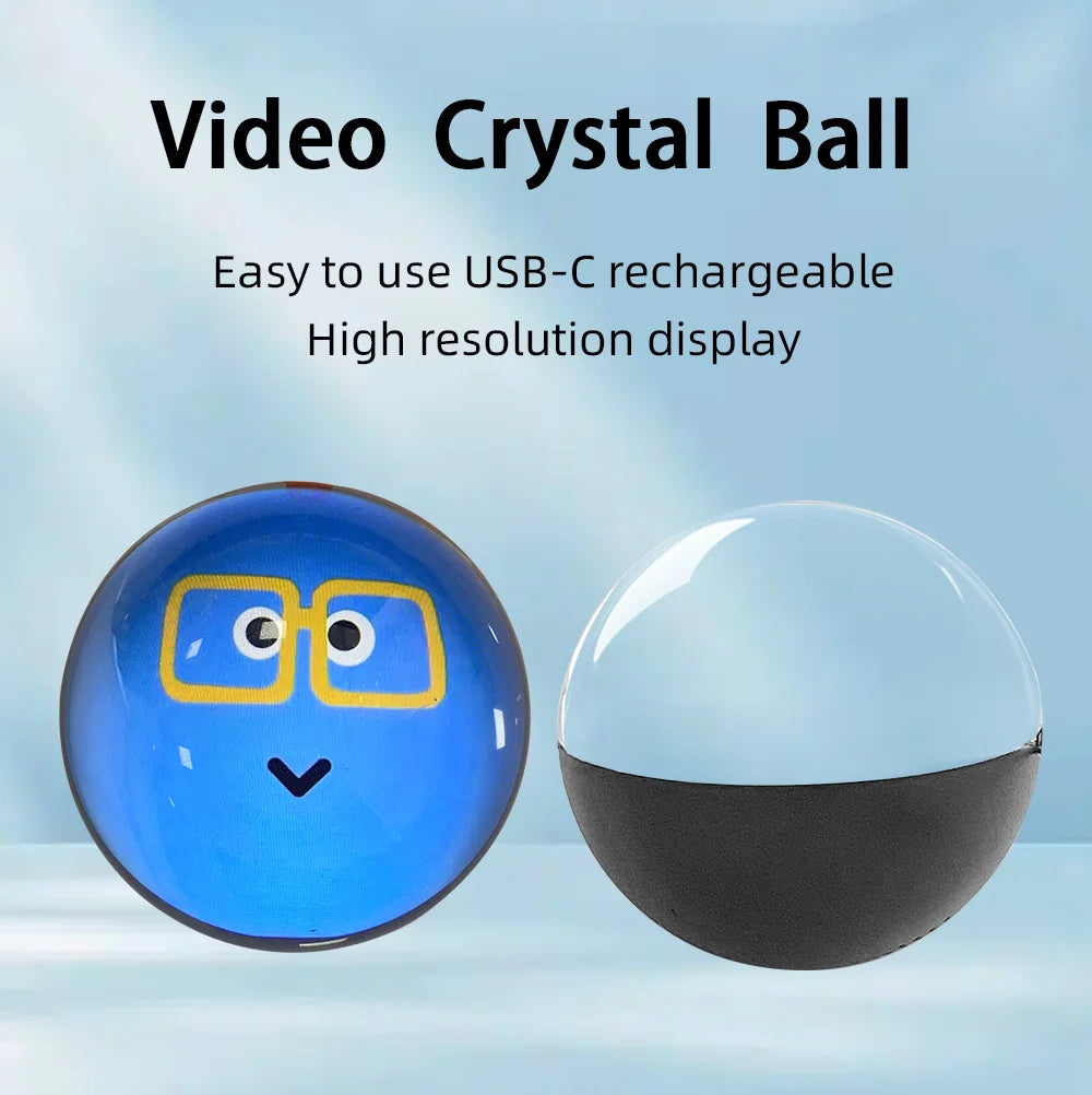 Enchanting 3D Crystal Ball Video Display Gift Edition