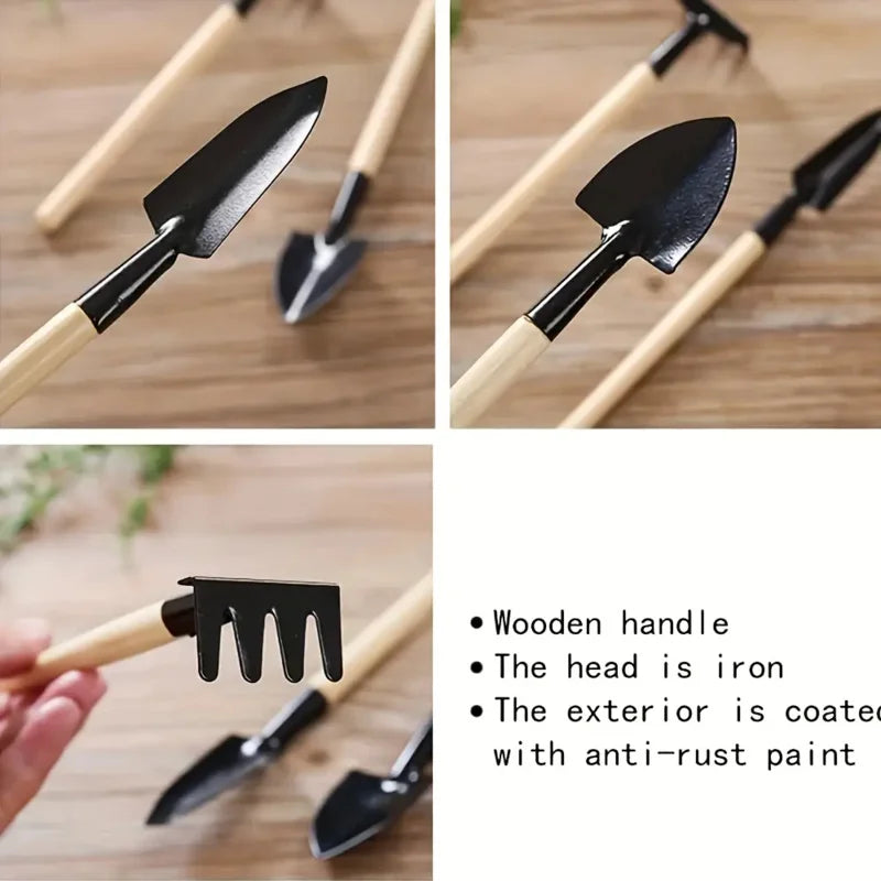 GreenGrow Gardening Set – 3pcs Mini Tools with Seeds & Potting Supplies