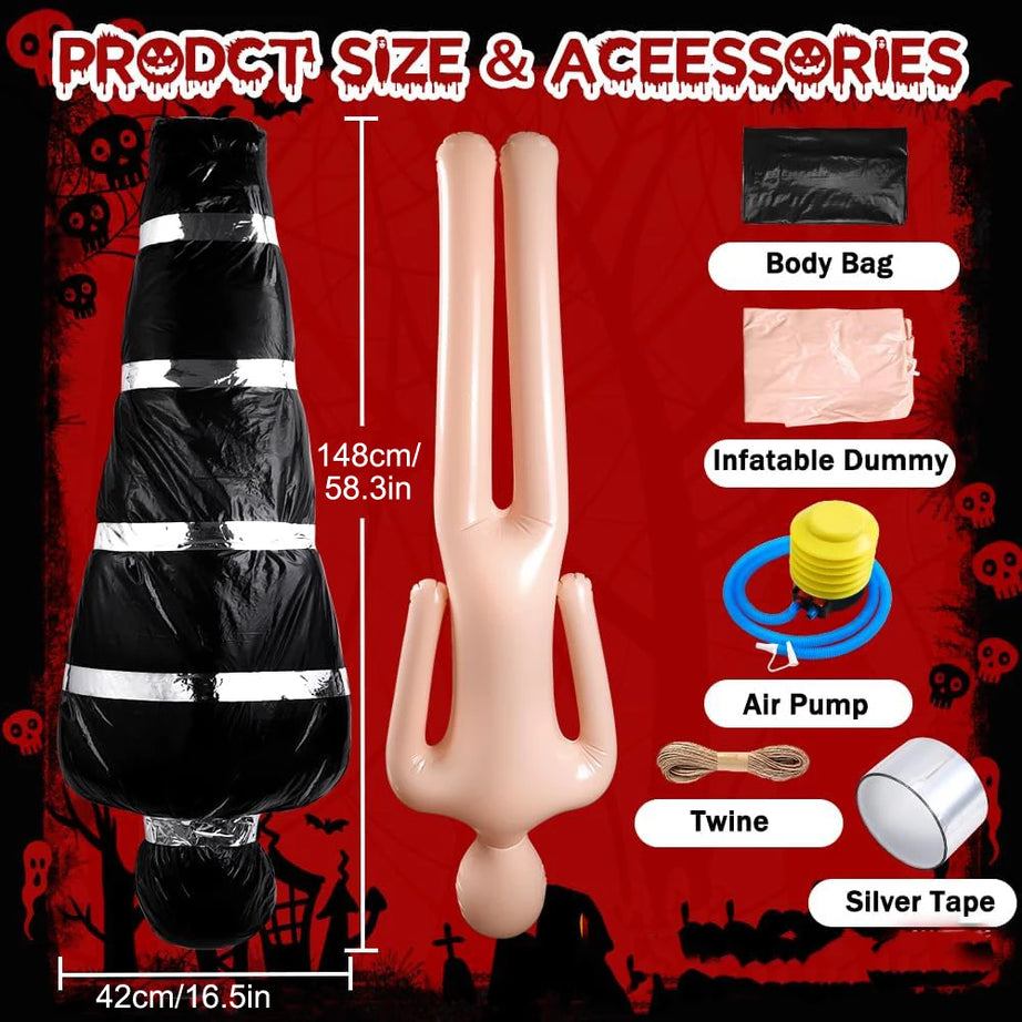 Inflatable Dead shower Prop – Halloween Hanging Decoration