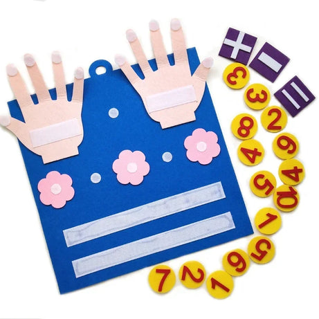 Montessori Felt Finger Numbers – Early Math Learning Toy