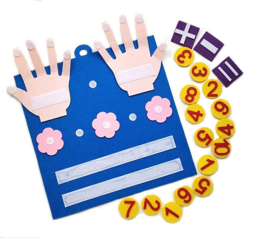 What’s in the set — board, numbers, and symbol tiles