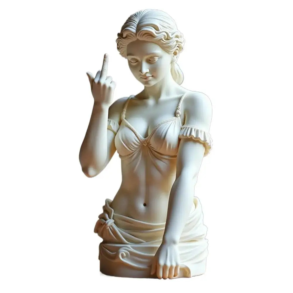 RebelGoddess Statue – Funny Resin Ornament with Unique Design