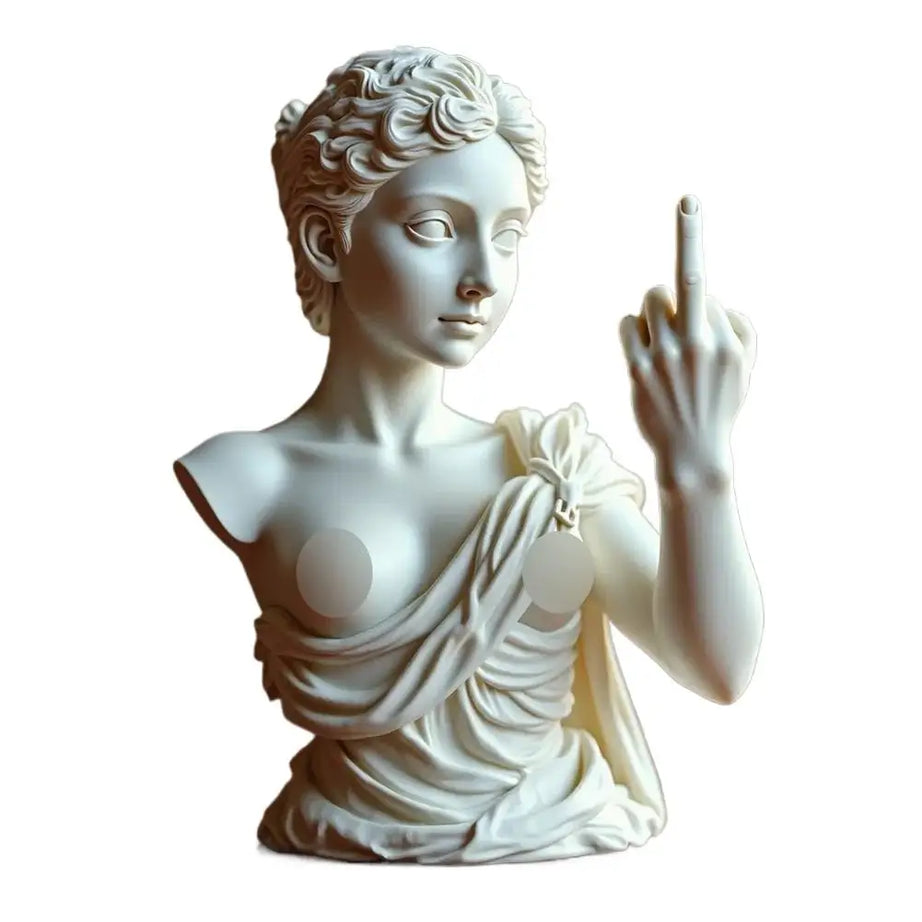 RebelGoddess Statue – Funny Resin Ornament with Unique Design