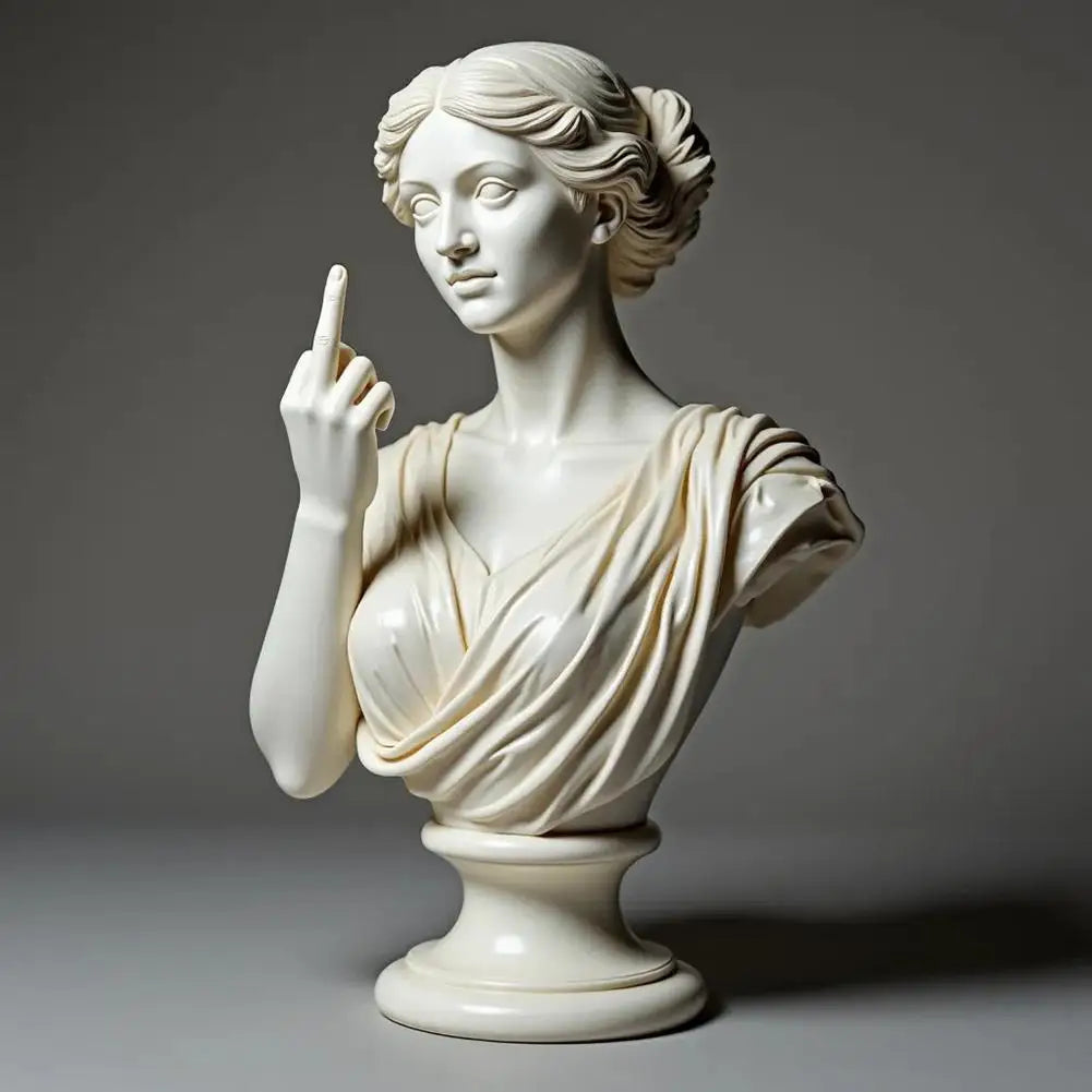 Modern resin figurine — lifestyle display
