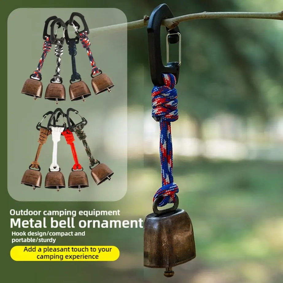 TrailGuard Bear Bell – Loud Hiking Safety Bell with Braided Lanyard