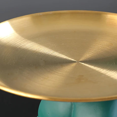 Bulldog Storage Statue – 30cm Resin Dog Figurine with Tray