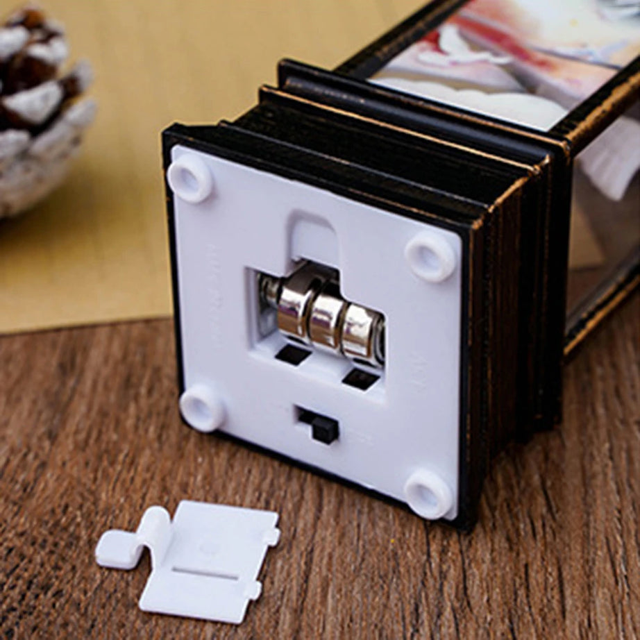 Christmas Square Night Light – Decorative Holiday Lamp