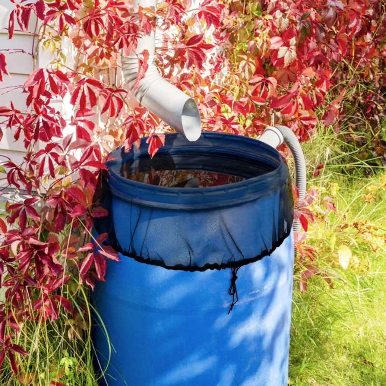 Outdoor use — mesh cover on barrel