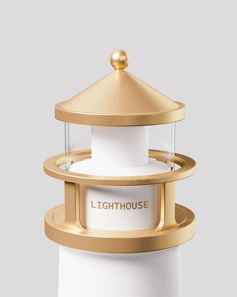 Moon & Lighthouse Projection Lamp – USB Rechargeable Night Light with Remote & Motion Sensor