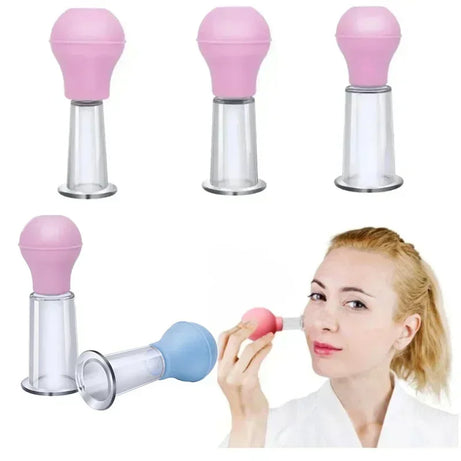 GlowLift Facial Cupping Set – Rubber Vacuum Massage Cups