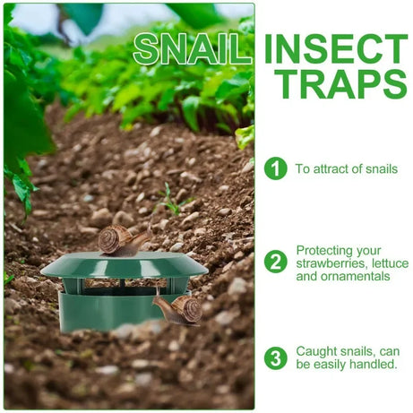 EcoTrap Snail & Slug Catcher – Reusable Garden Pest Bait Station