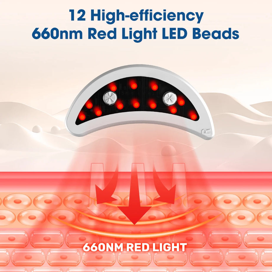 EMS Electric Eye Massager for Women Home Use Beauty Product with Red Light Therapy for Eye Massage Reduce Dark Circles Eye Bags