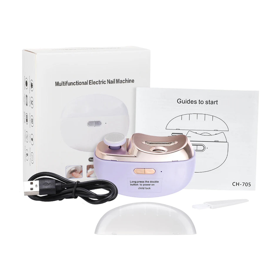 Rotatable Electric Nail Clipper – Baby & Adult