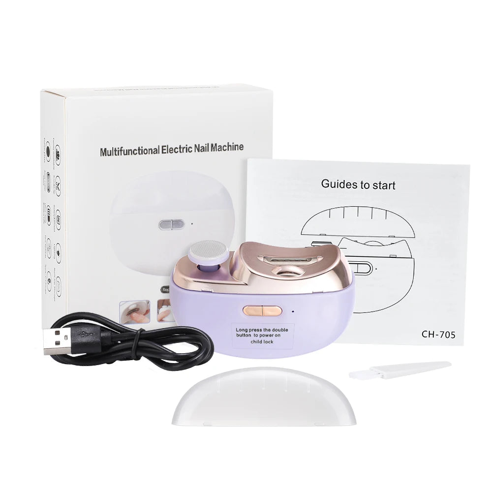 Rotatable Electric Nail Clipper – Baby & Adult