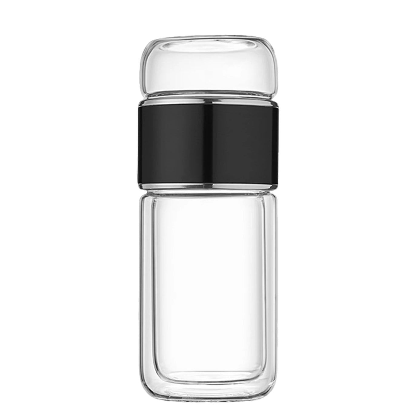 Glass Tea Infuser Bottle – Double Wall Portable Tumbler