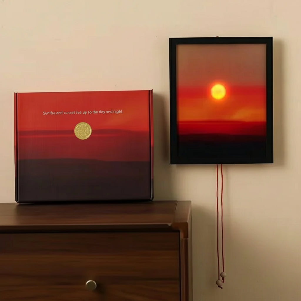 Moving Sunrise Wall Lamp – Kinetic Horizon Light with Adjustable Sunrise & Sunset Glow