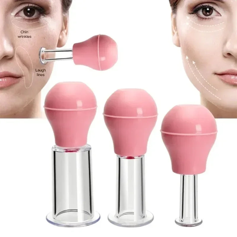 GlowLift Facial Cupping Set – Rubber Vacuum Massage Cups