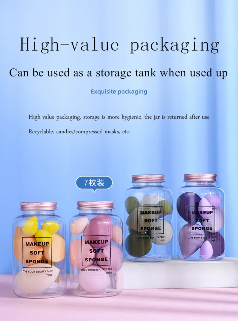 Makeup Sponge Set – 7 pcs Beauty Blending Puffs