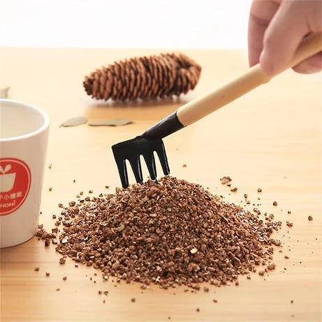 GreenGrow Gardening Set – 3pcs Mini Tools with Seeds & Potting Supplies