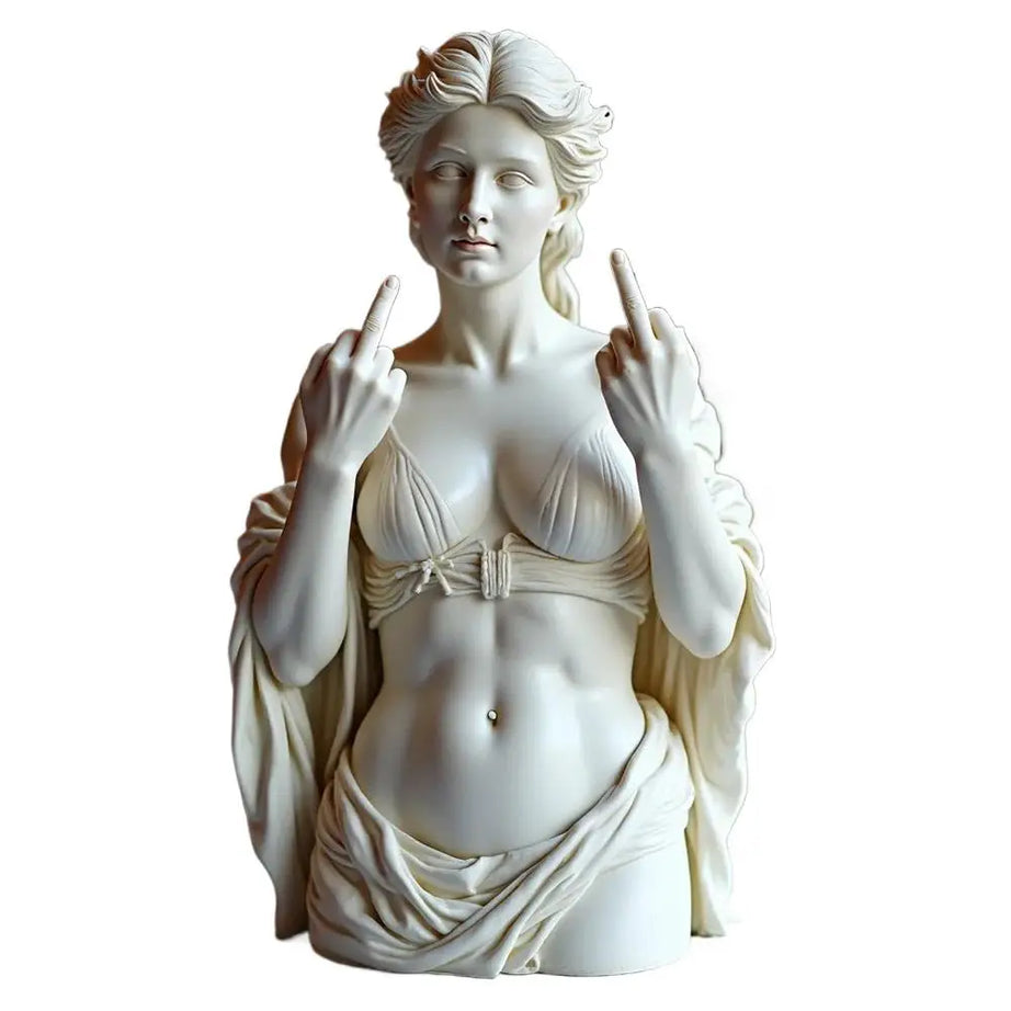 RebelGoddess Statue – Funny Resin Ornament with Unique Design