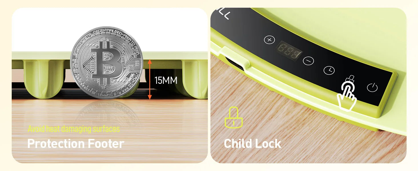 Foodie™ Portable Electric Food Warming Tray – Smart Foldable Heating Plate with Adjustable 8-Level Temperature Control