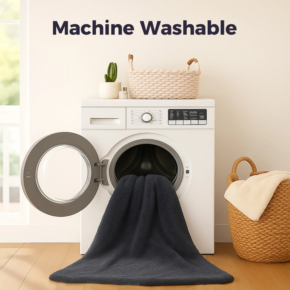 Machine-washable cover — remove foam and wash