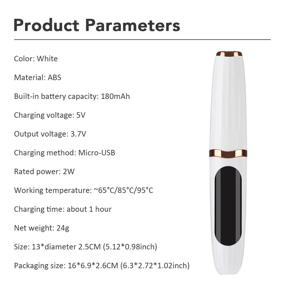 Electric Heated lash styling tool – Long-Lasting Lash Styling