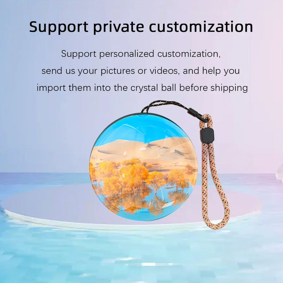 Enchanting 3D Crystal Ball Video Display Gift Edition