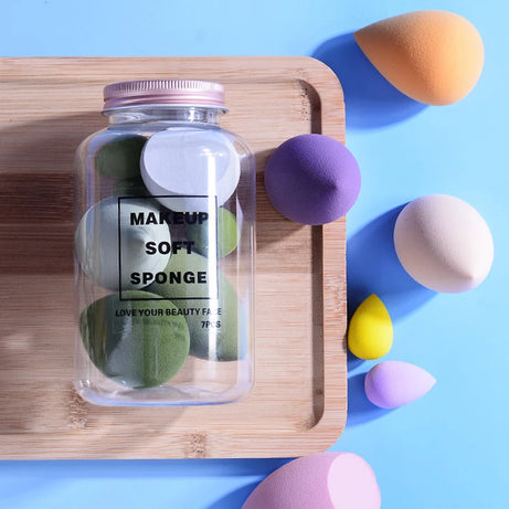 Makeup Sponge Set – 7 pcs Beauty Blending Puffs
