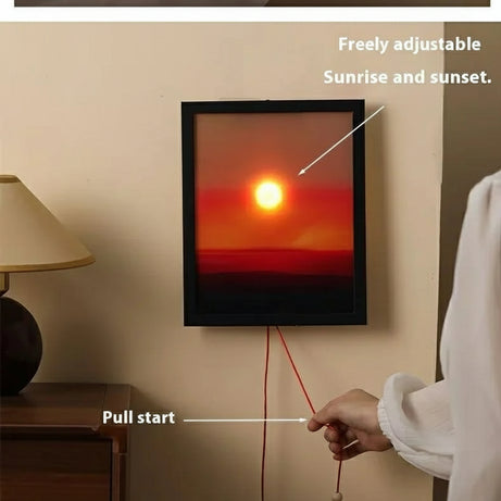 Moving Sunrise Wall Lamp – Kinetic Horizon Light with Adjustable Sunrise & Sunset Glow